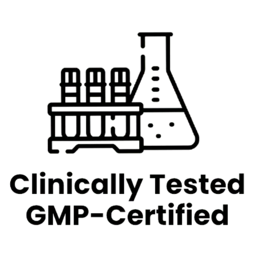Clinically tested GMP-tested icon
